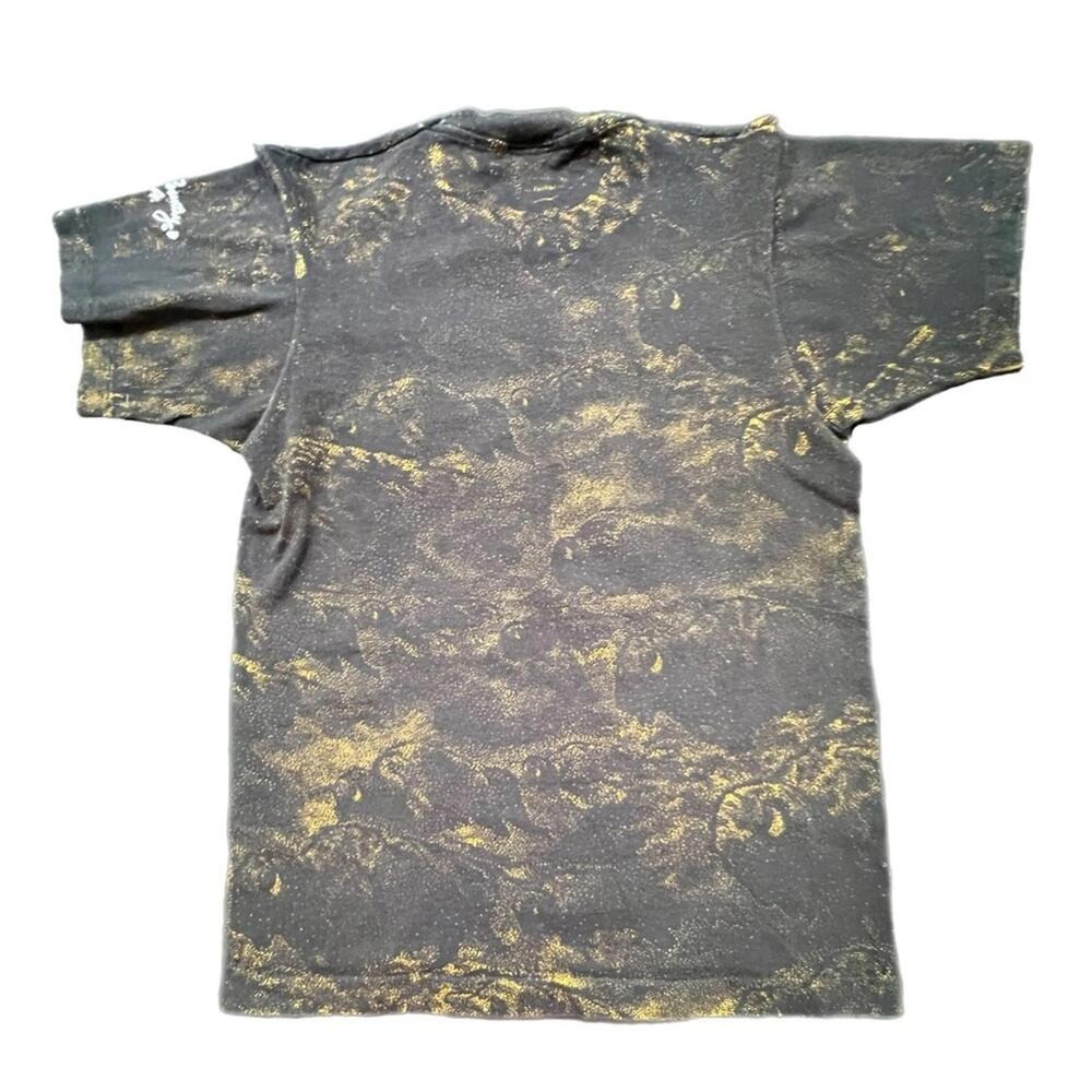Vintage Bear Country USA Native American Cowboy in Black & Gold Tee - M - Picture 2 of 8